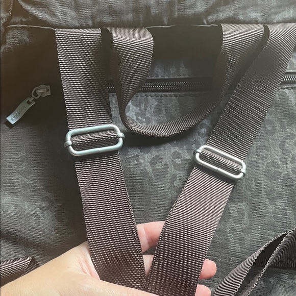 Bagallini Brown Leopard Print Backpack - Picture 8 of 10